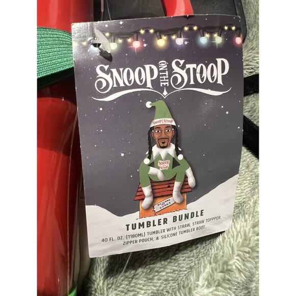 2025 Snoop On The Stoop Tumbler 40 oz Bundle Straw, Straw Topper & Zipper Pouch - Picture 5 of 9